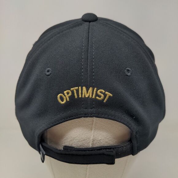 Pacific Headwear Men's Strapback Hat Black Embroidered Optimist Logo - Picture 5 of 9